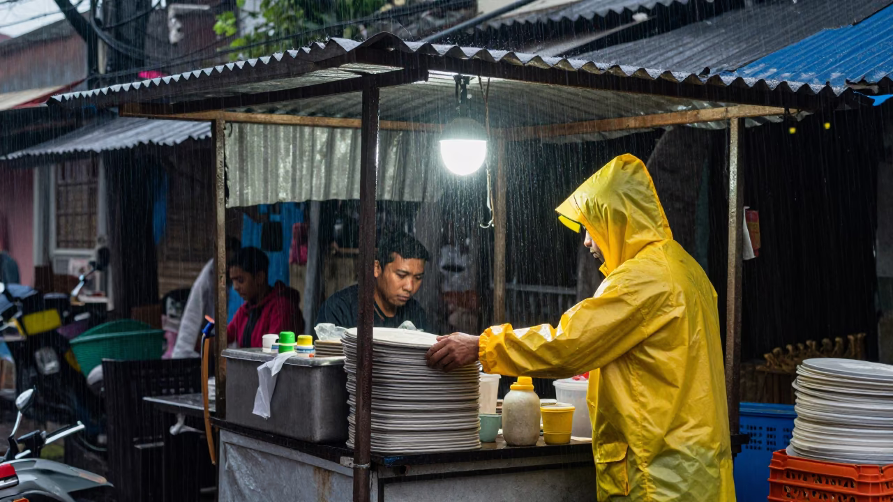 Stall Interaction in Yogyakarta in in Yogyakarta, Indonesia