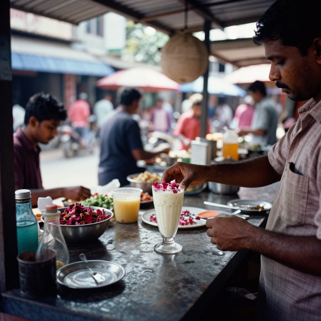 Stall Midday in Kochi at Midday Light in in Kochi, India