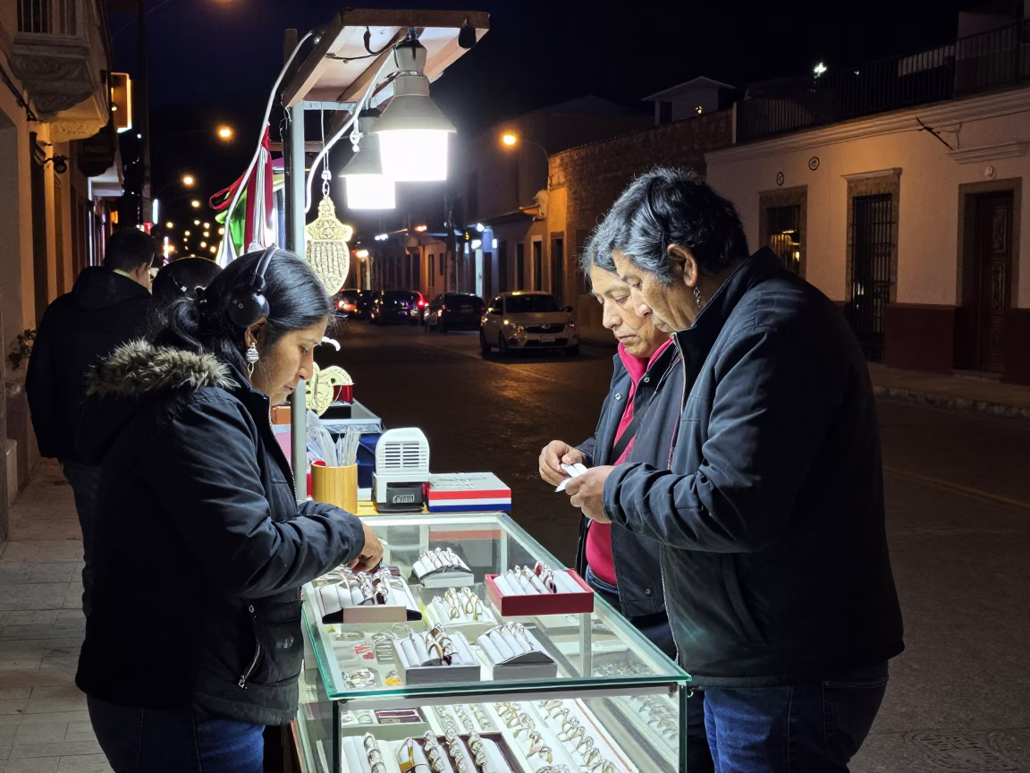 Stall Negotiation in La Paz in in La Paz, Bolivia
