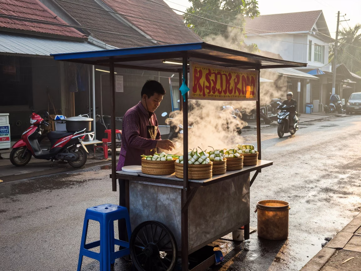 Stall Setup in Yogyakarta in in Yogyakarta, Indonesia