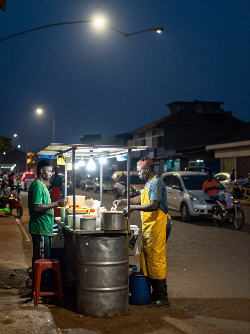 Stall Vendor in Accra in in Accra, Ghana
