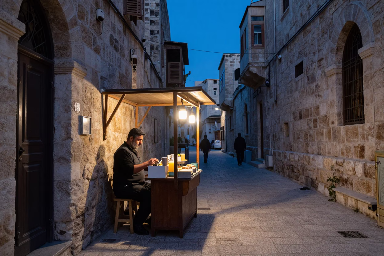 Stall Vendor in Amman in in Amman, Jordan