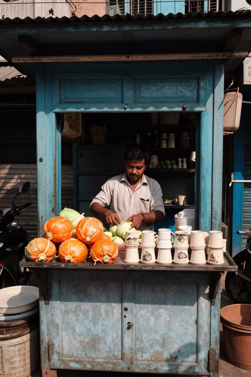 Stall Vendor in Kolkata in in Kolkata, India