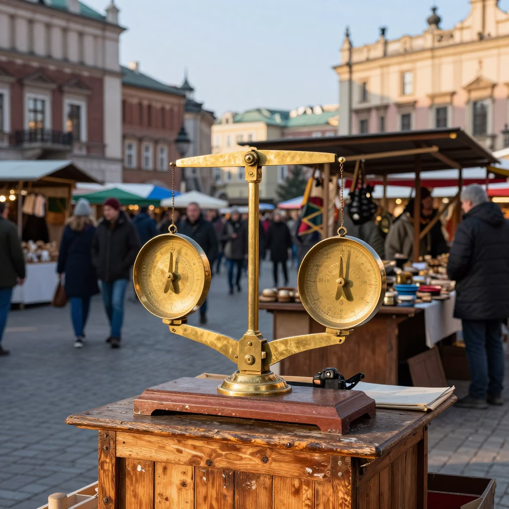 Stall Vendor in Krakow in in Krakow, Poland