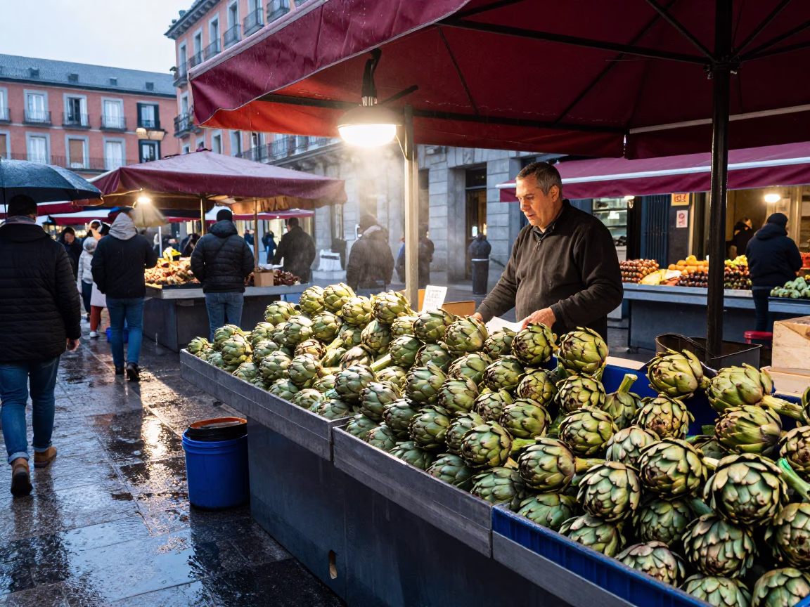 Stall Vendor in Madrid in in Madrid, Spain