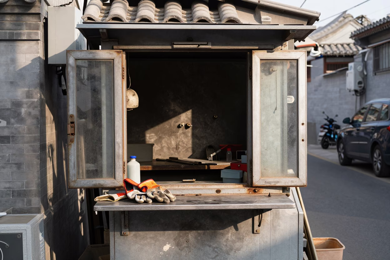 Stall Workbench in Beijing in in Beijing, China