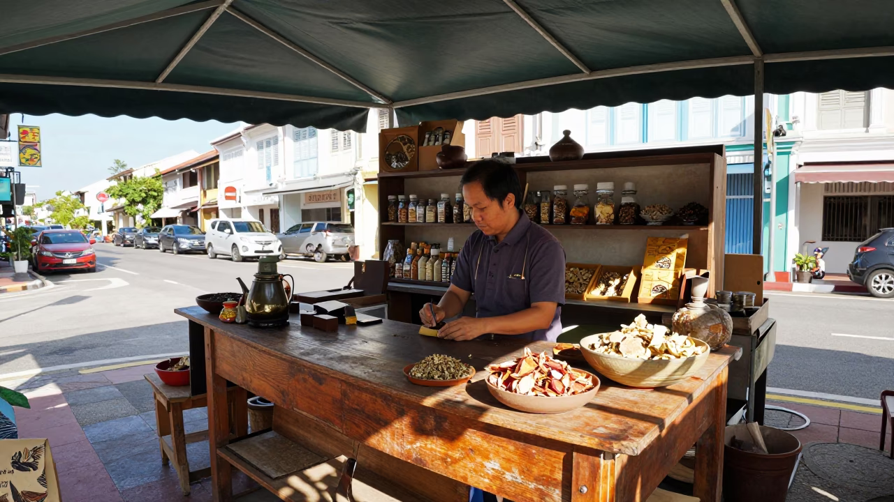 Stall Workbench in George Town in in George Town, Malaysia