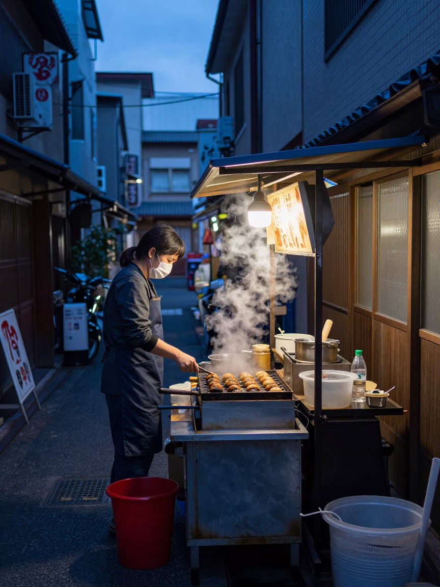 Stall Workbench in Osaka in in Osaka, Japan