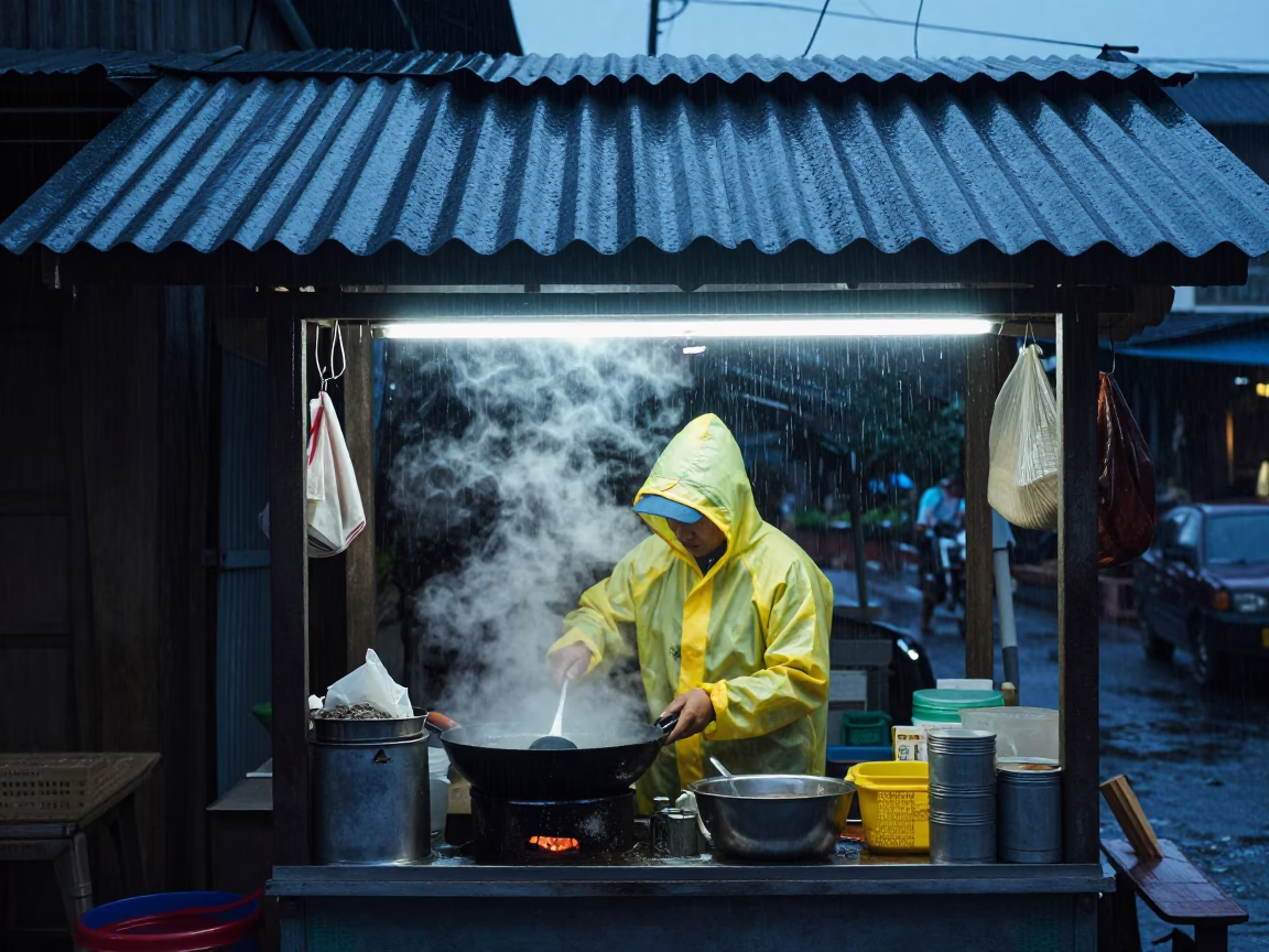 Stall Worker in Chiang Mai in in Chiang Mai, Thailand