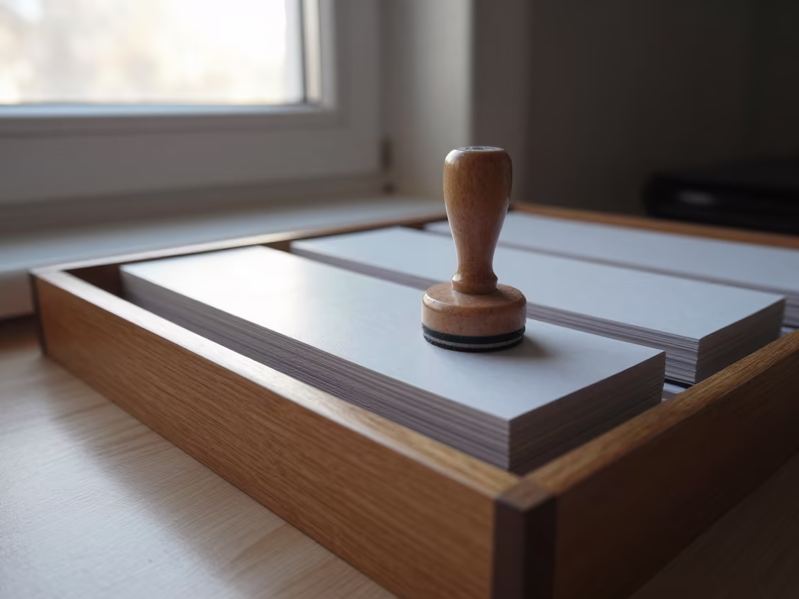Stamp on Roll-Top Desk in Urumqi Window Light in on a bedside table in Urumqi