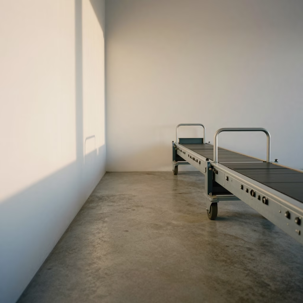 Stanchion Cart on Sorting Belt Cape Town in at a parcel sorting belt near Sea Point, Cape Town