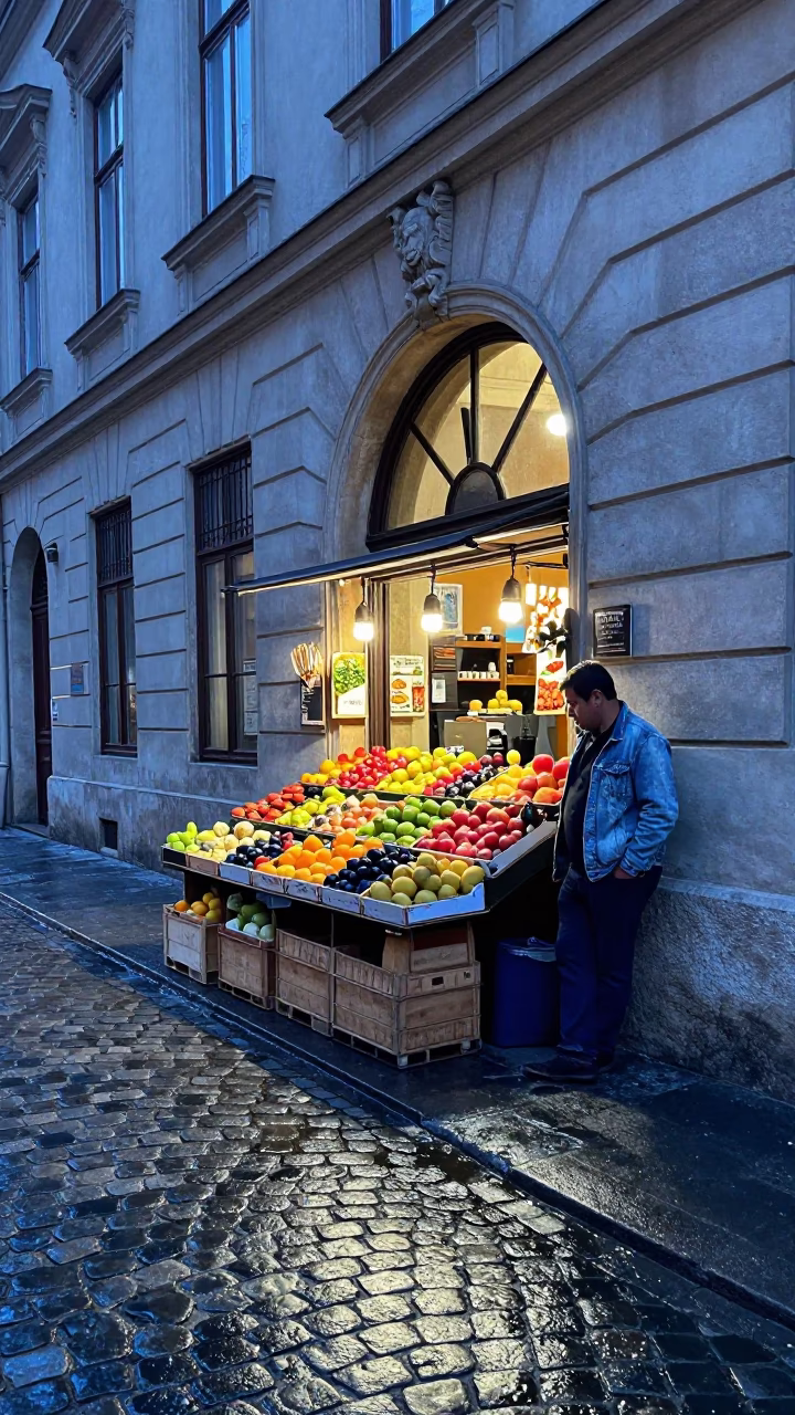 Stand Vendor in Budapest in in Budapest, Hungary