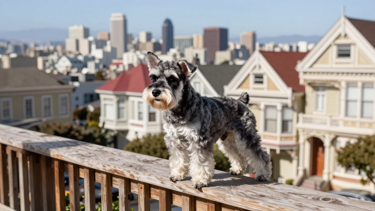 Standard Schnauzer in San Francisco in in San Francisco, United States