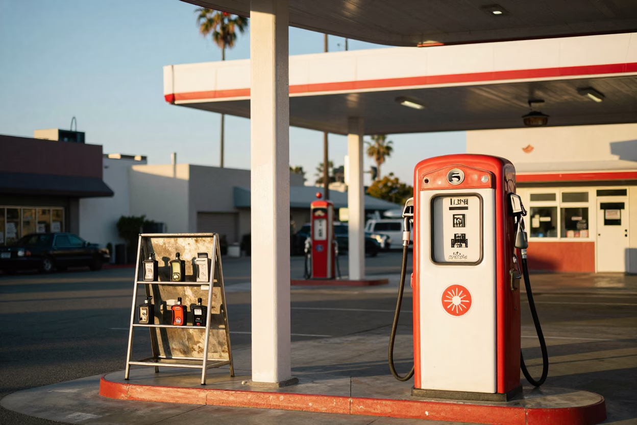 Station Forecourt in Los Angeles at The Early Afternoon Light in in Los Angeles, California, United States