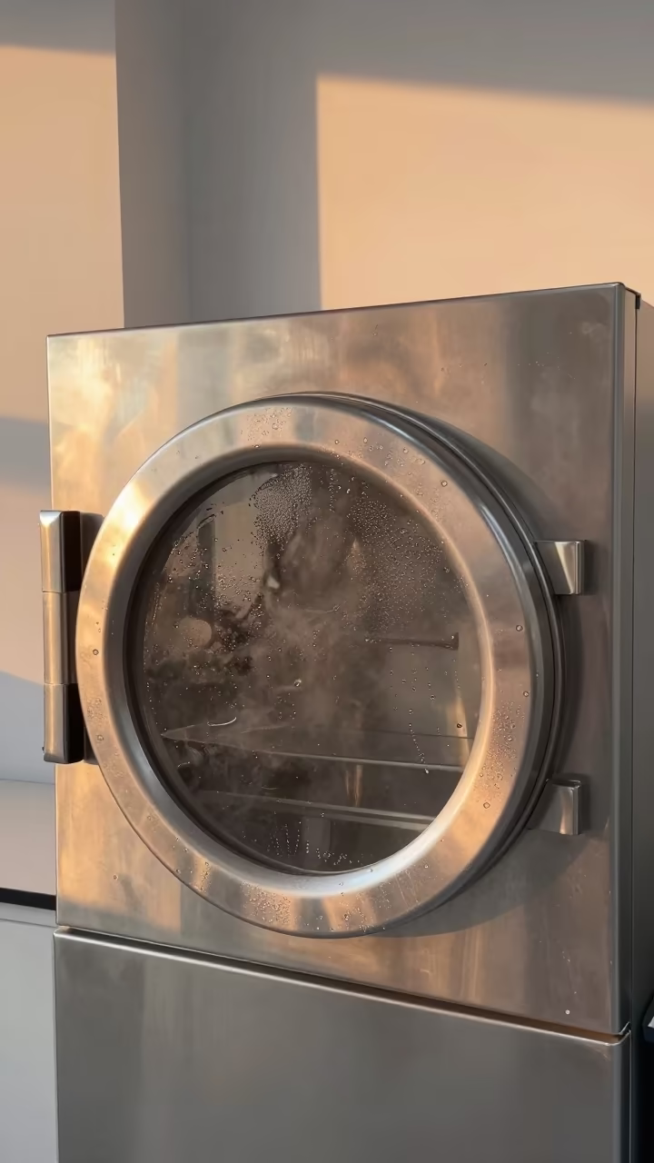 Steam Beaded Autoclave Door in Nanjing Lab in in a bright laboratory in Nanjing