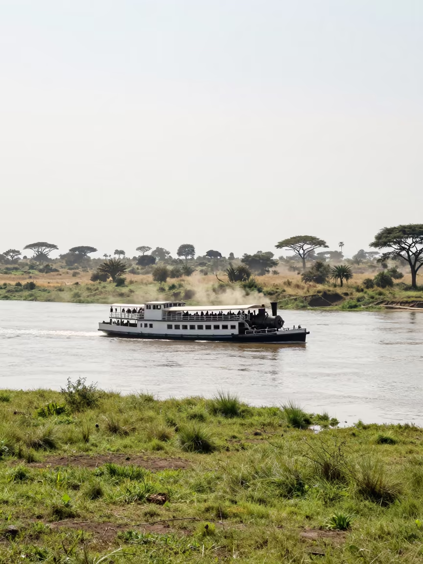 Steamboat Calliope Serengeti River Midday Glare in in the Serengeti
