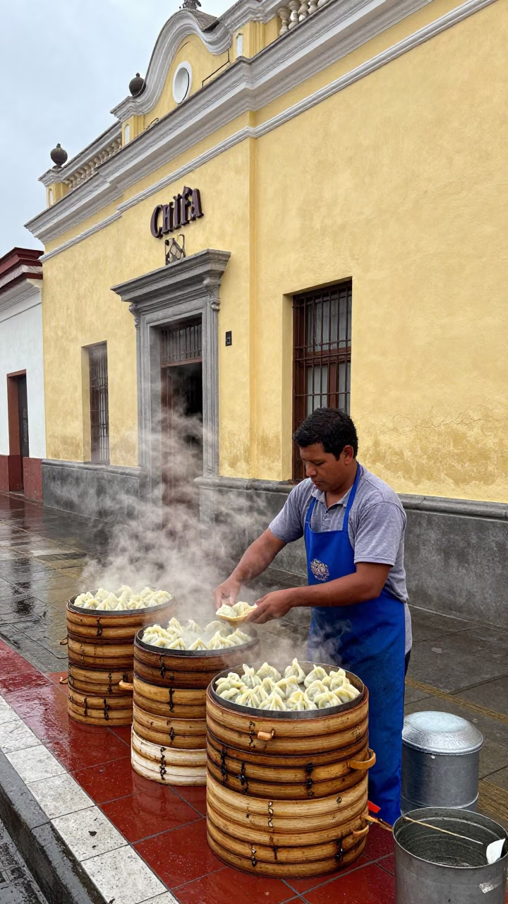 Steaming Baskets in Lima in in Lima, Peru