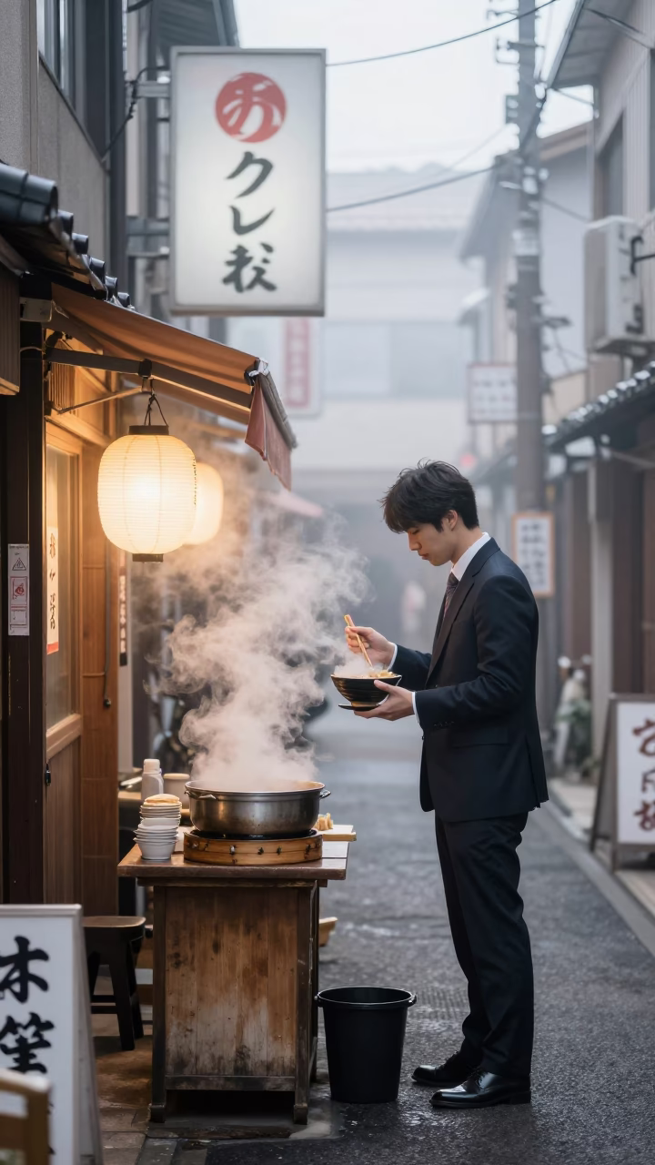 Steaming Bowls in Osaka in in Osaka, Japan