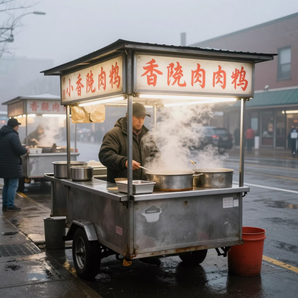 Steaming Broth in Chicago in in Chicago, Illinois, United States