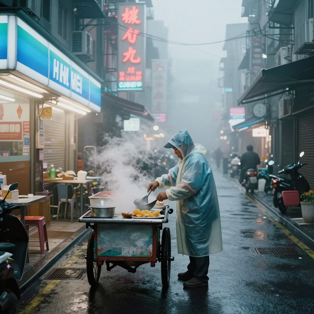Steaming Cart in Taipei in in Taipei, Taiwan