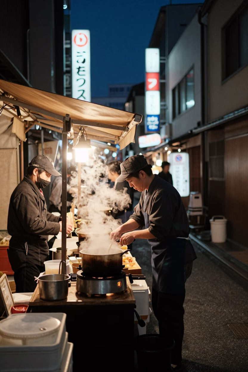Steaming Kettle in Kyoto in in Kyoto, Japan