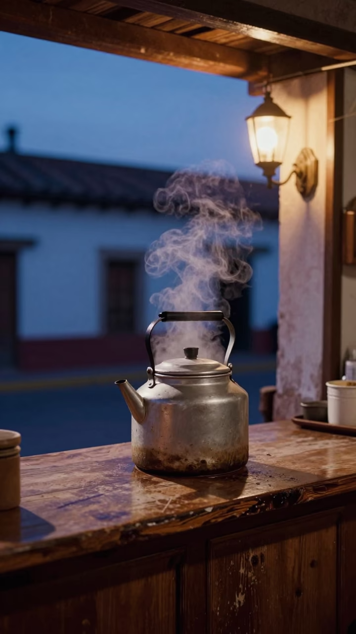 Steaming Kettle in Merida in in Merida, Mexico