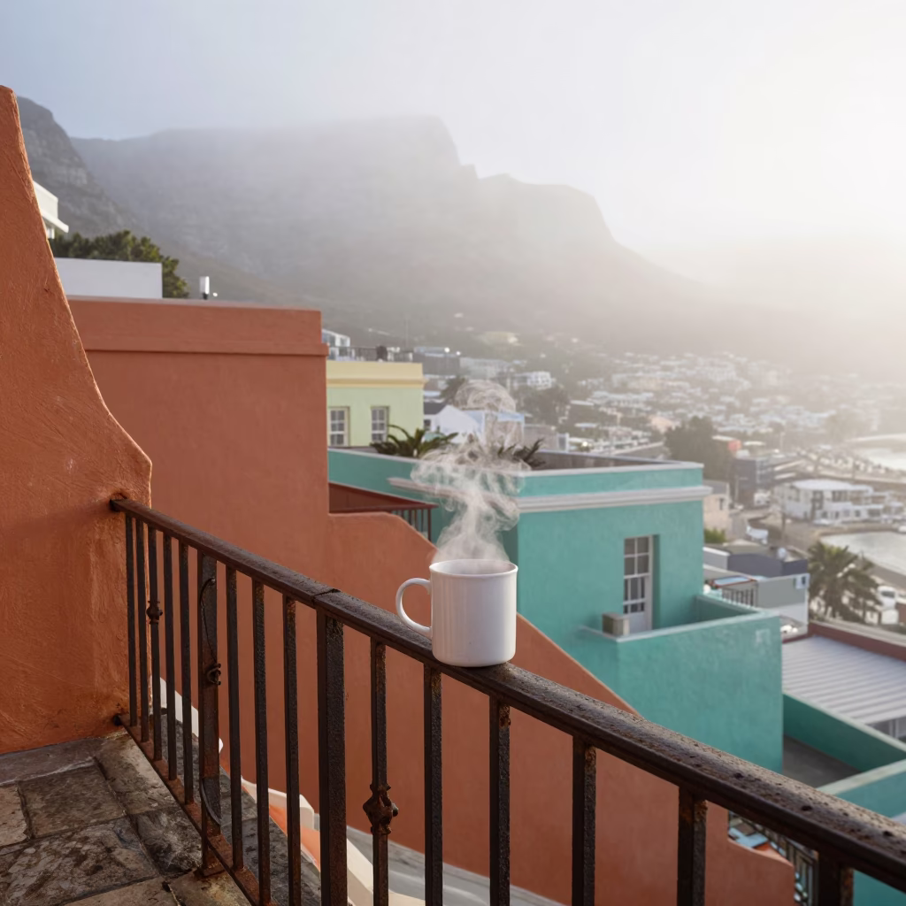 Steaming Mug in Cape Town in in Cape Town, South Africa