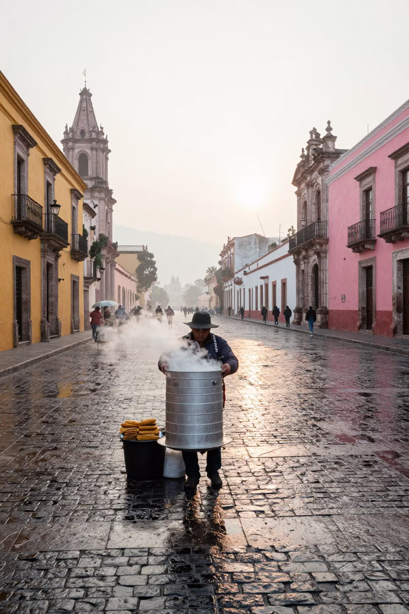 Steaming Tamales in Merida in in Merida, Mexico