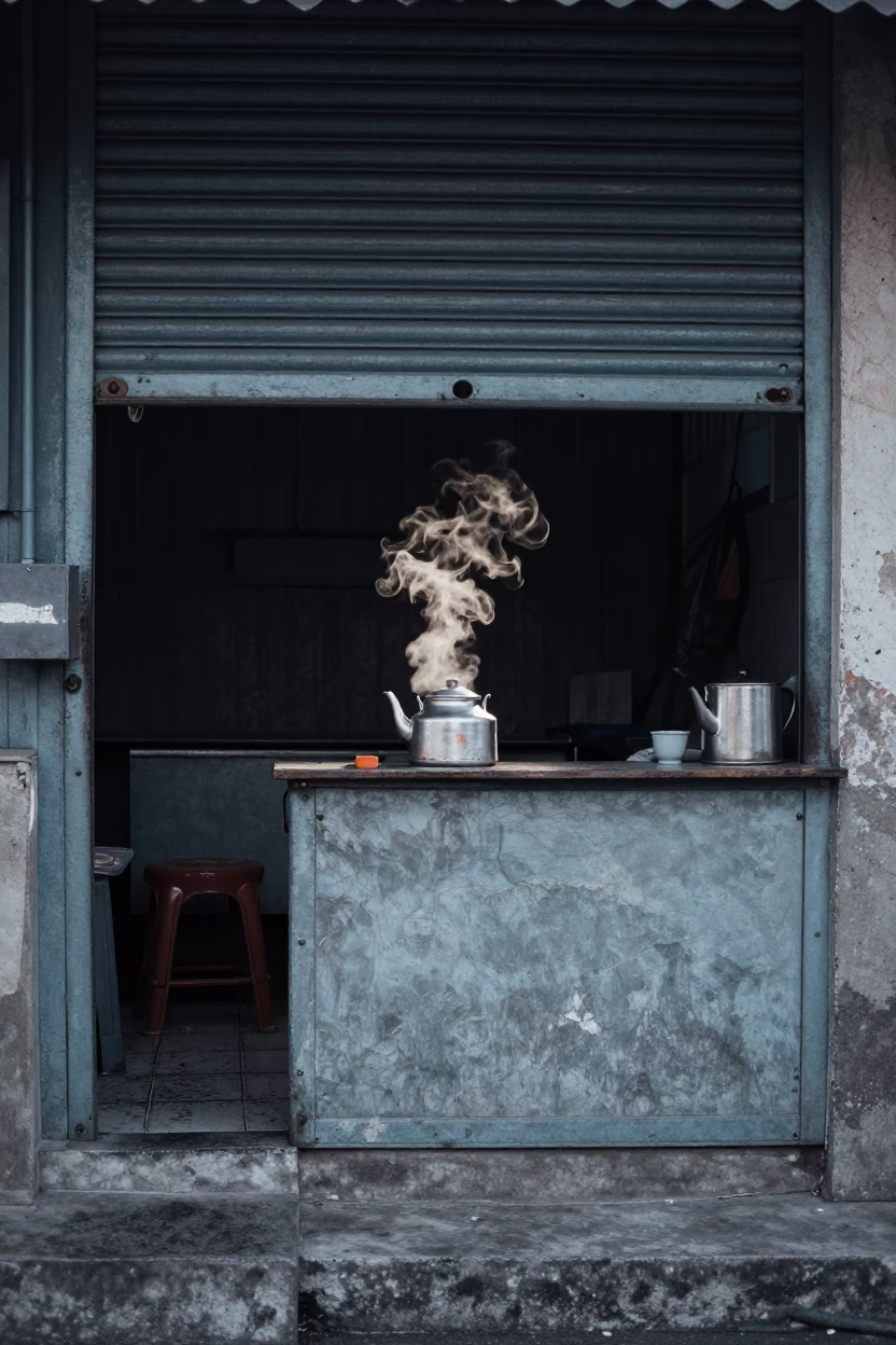 Steaming Teapot in Surabaya in in Surabaya, Indonesia