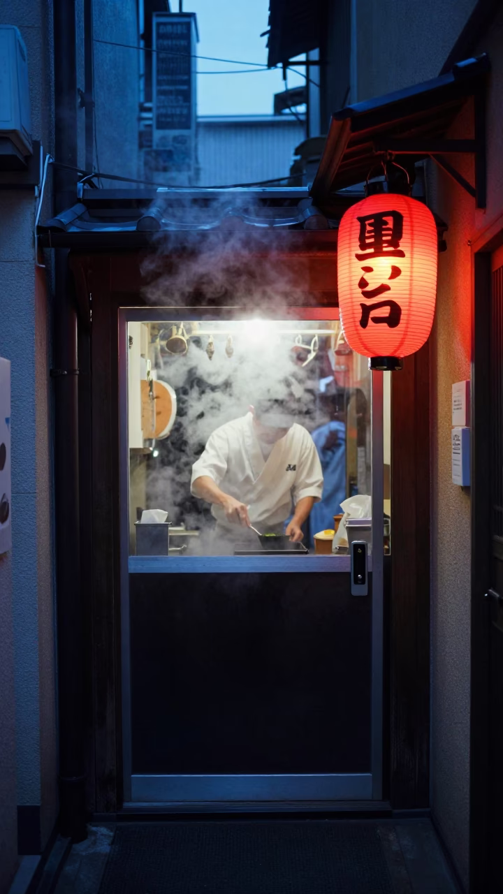 Steamy Glass in Sapporo in in Sapporo, Japan