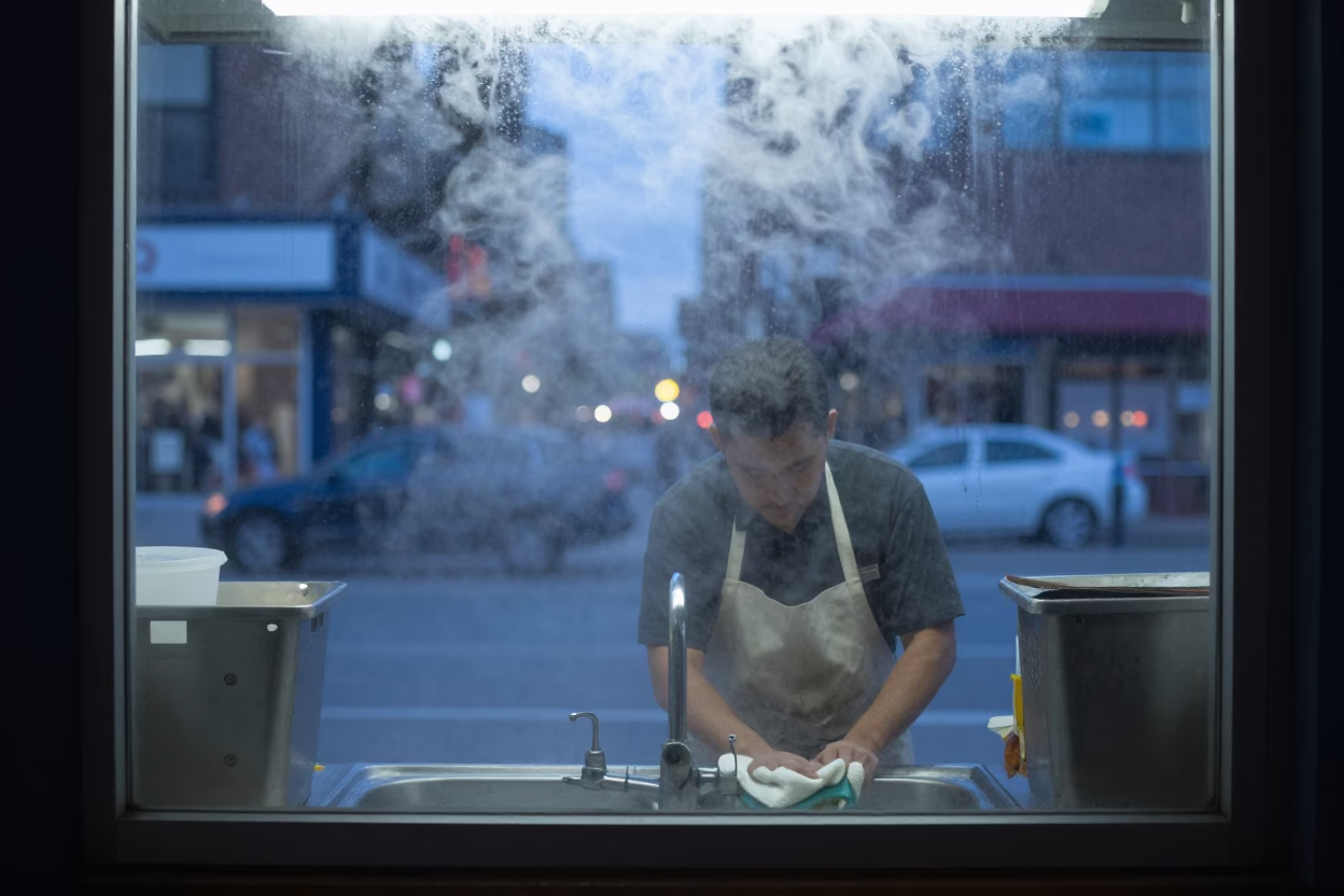 Steamy Window in Chicago in in Chicago, Illinois, United States