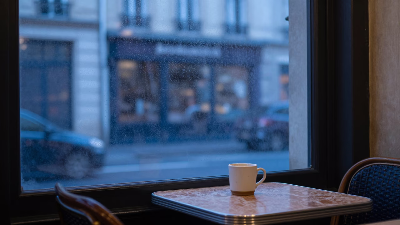 Steamy Window in Paris in in Paris, France