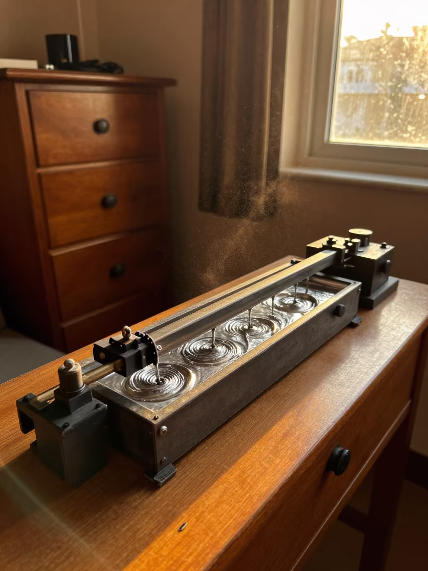 Steel Beams Dipping in Zinc Bath Near Amritsar in on a hotel dresser near Amritsar