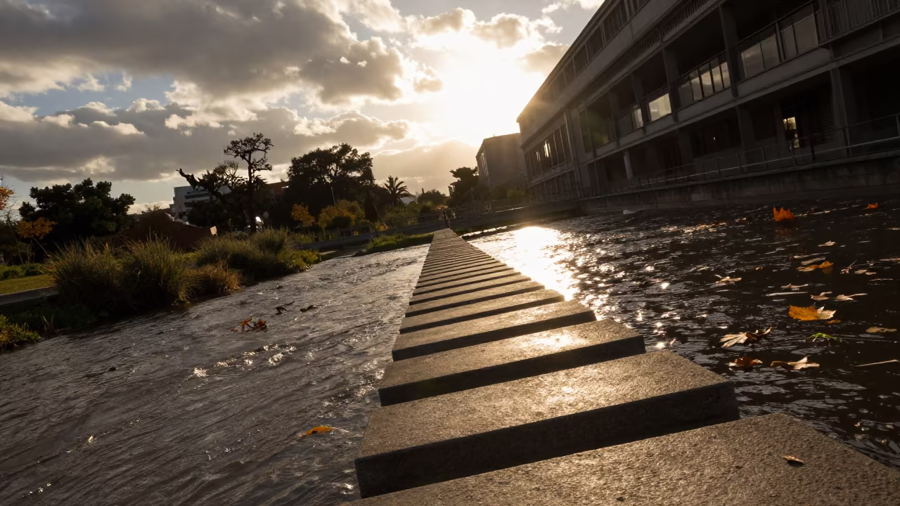 Stepping Stones Sunset Atrium Mar del Plata in inside a vaulted atrium near Mar del Plata