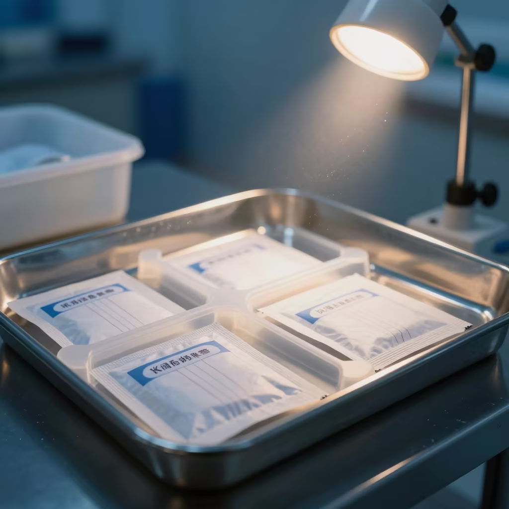 Sterile Consent Sticker Tray in Kinshasa Imaging Suite in inside an imaging suite in Kinshasa