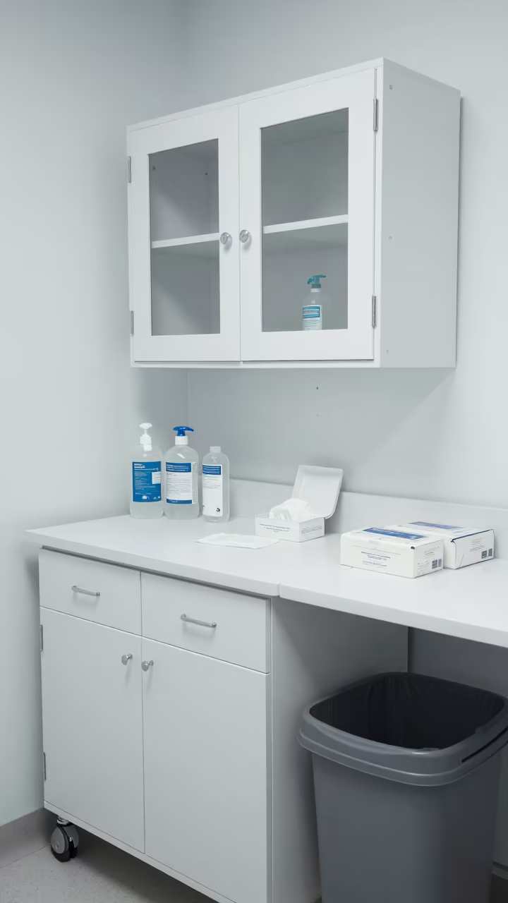 Sterile Wound Care Cabinet in Windsor Clinic in inside an imaging suite near Windsor