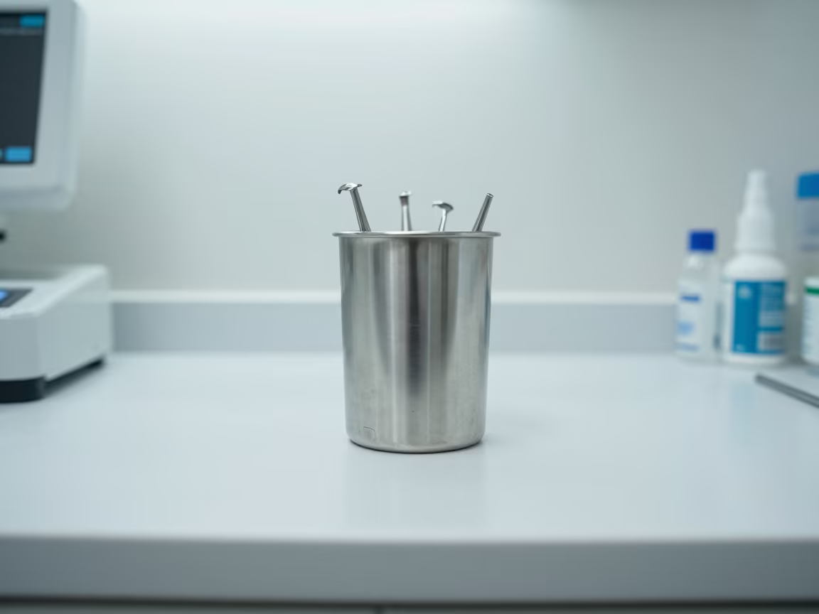 Sterilizer Cup on Nurse Station Manaus in at a nurse station work surface near Manaus