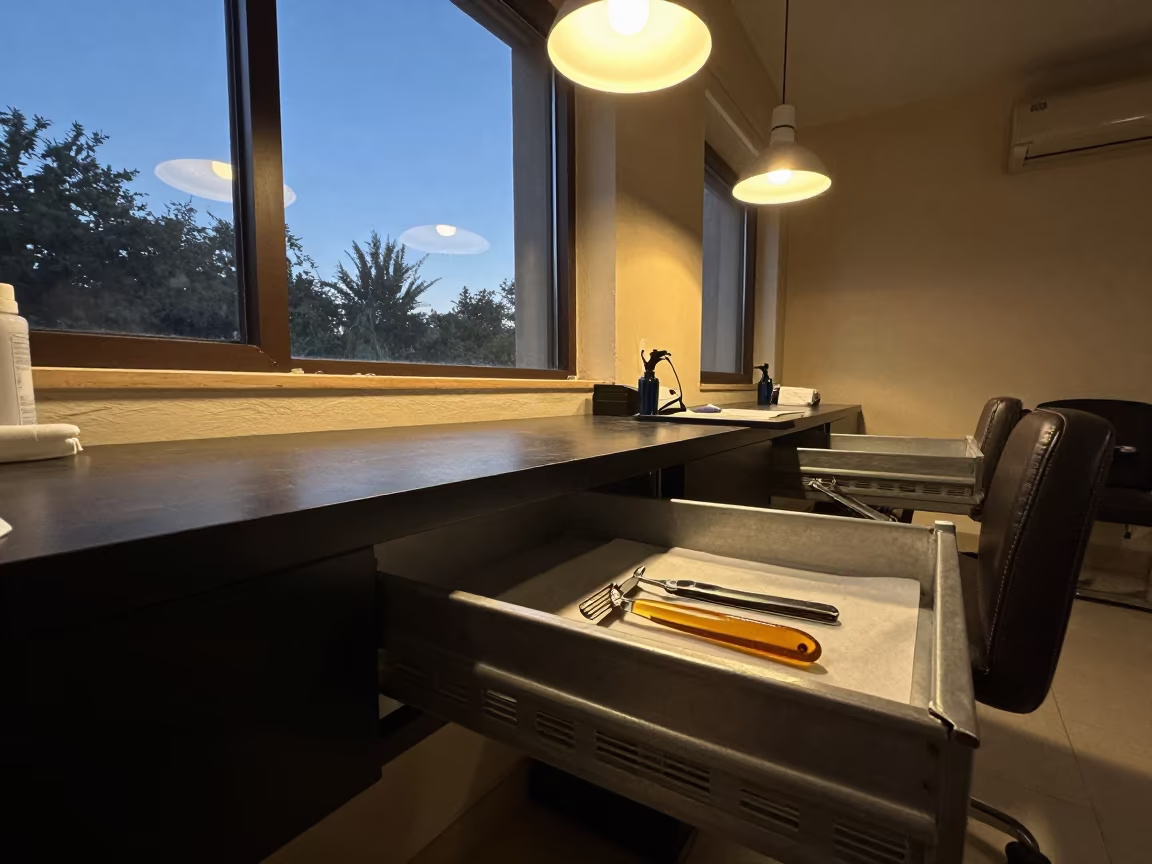 Sterilizer Drawer in Chakwal Nail Studio Twilight in inside a nail studio near Chakwal