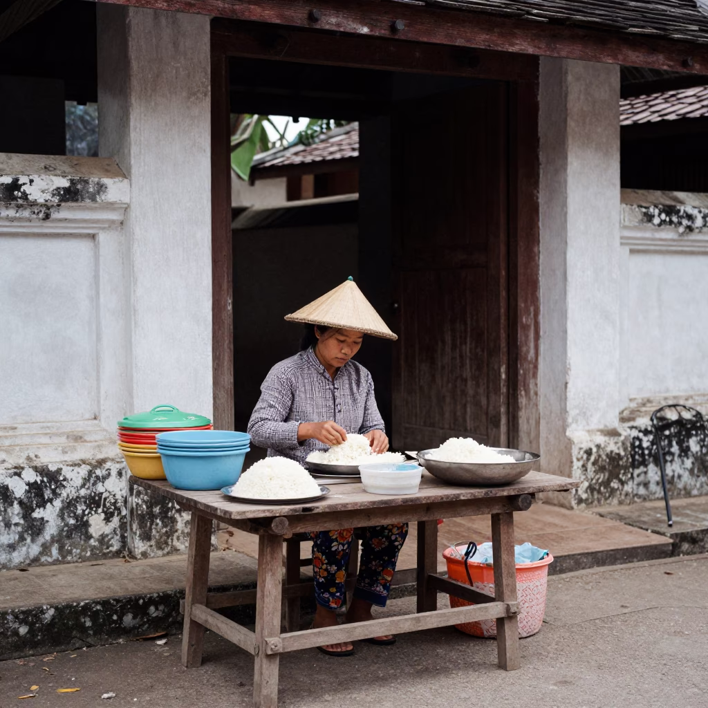 Sticky Rice in Luang Prabang in in Luang Prabang, Laos