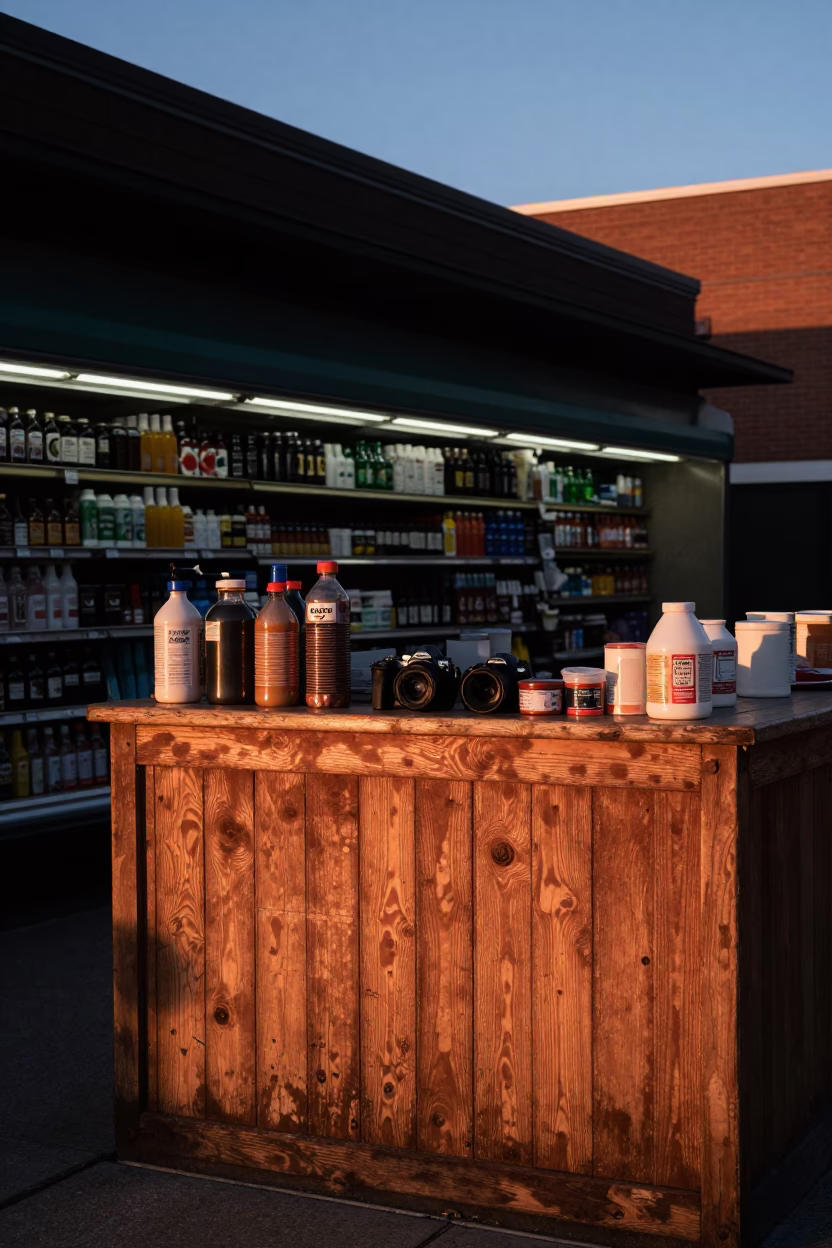 Still Life in New York at Copper-toned Light Before Dusk in in New York, New York, United States