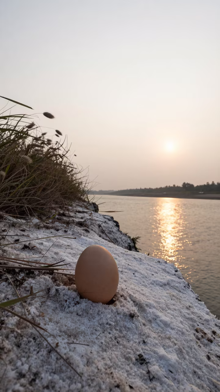 Stinkhorn Mushroom Cliff Edge Sylhet Autumn in along a salt-sprayed cliff edge near Sylhet