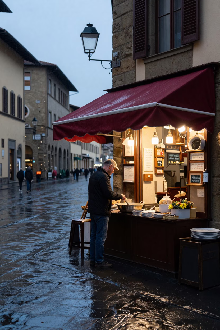 Stirring Broth in Florence in in Florence, Italy