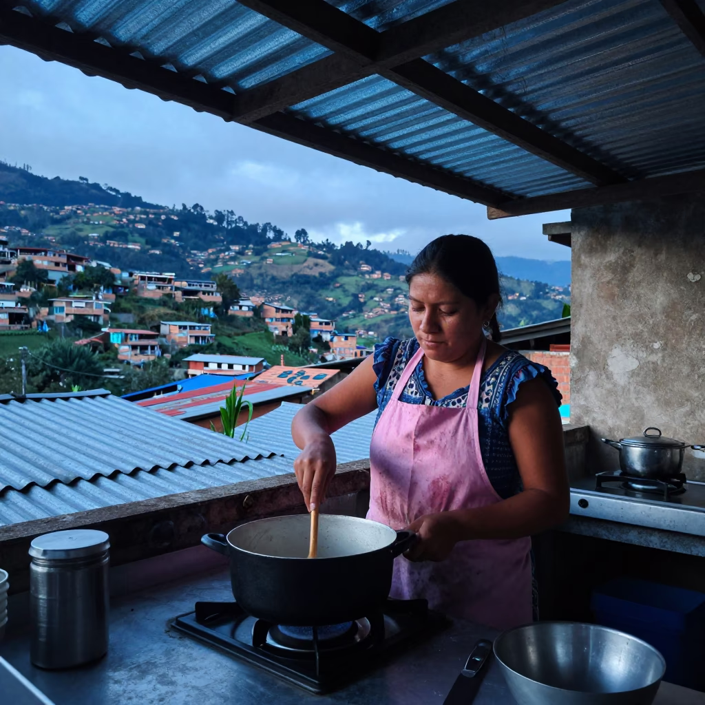 Stirring Pot in Medellin in in Medellin, Colombia