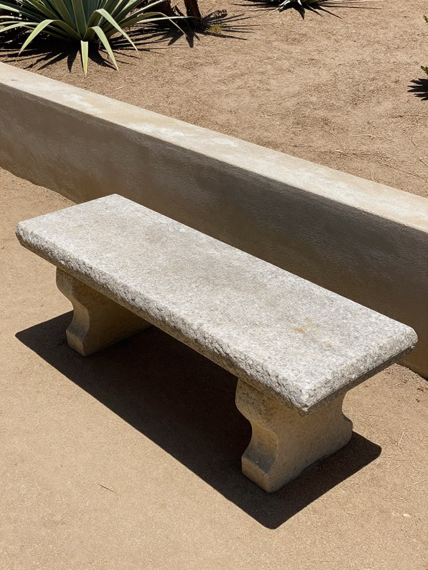 Stone Bench in San Diego in in San Diego, United States