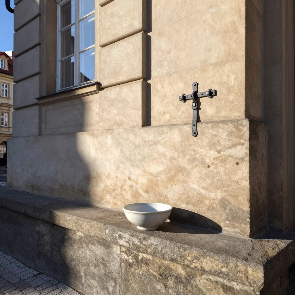 Stone Ledge in Prague in in Prague, Czech Republic