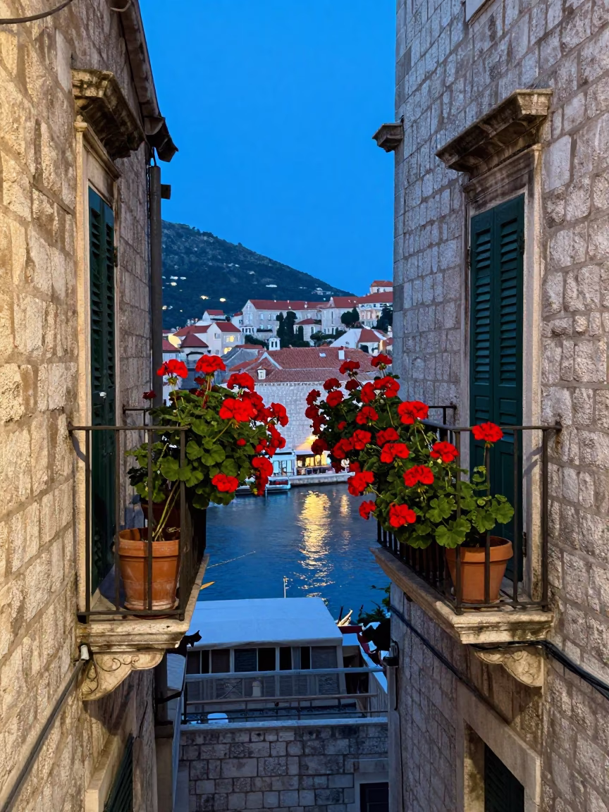 Stone Quay in Dubrovnik in in Dubrovnik, Croatia