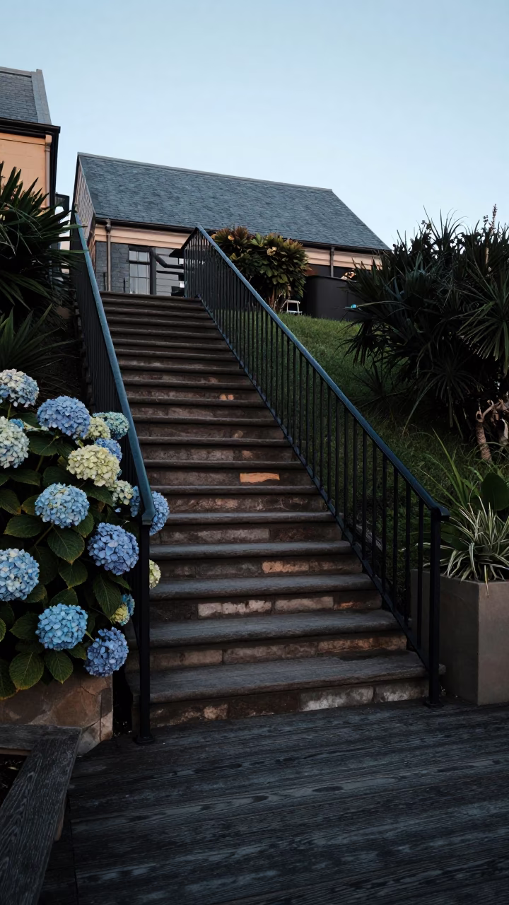 Stone Stairs in Hobart in in Hobart, Tasmania, Australia