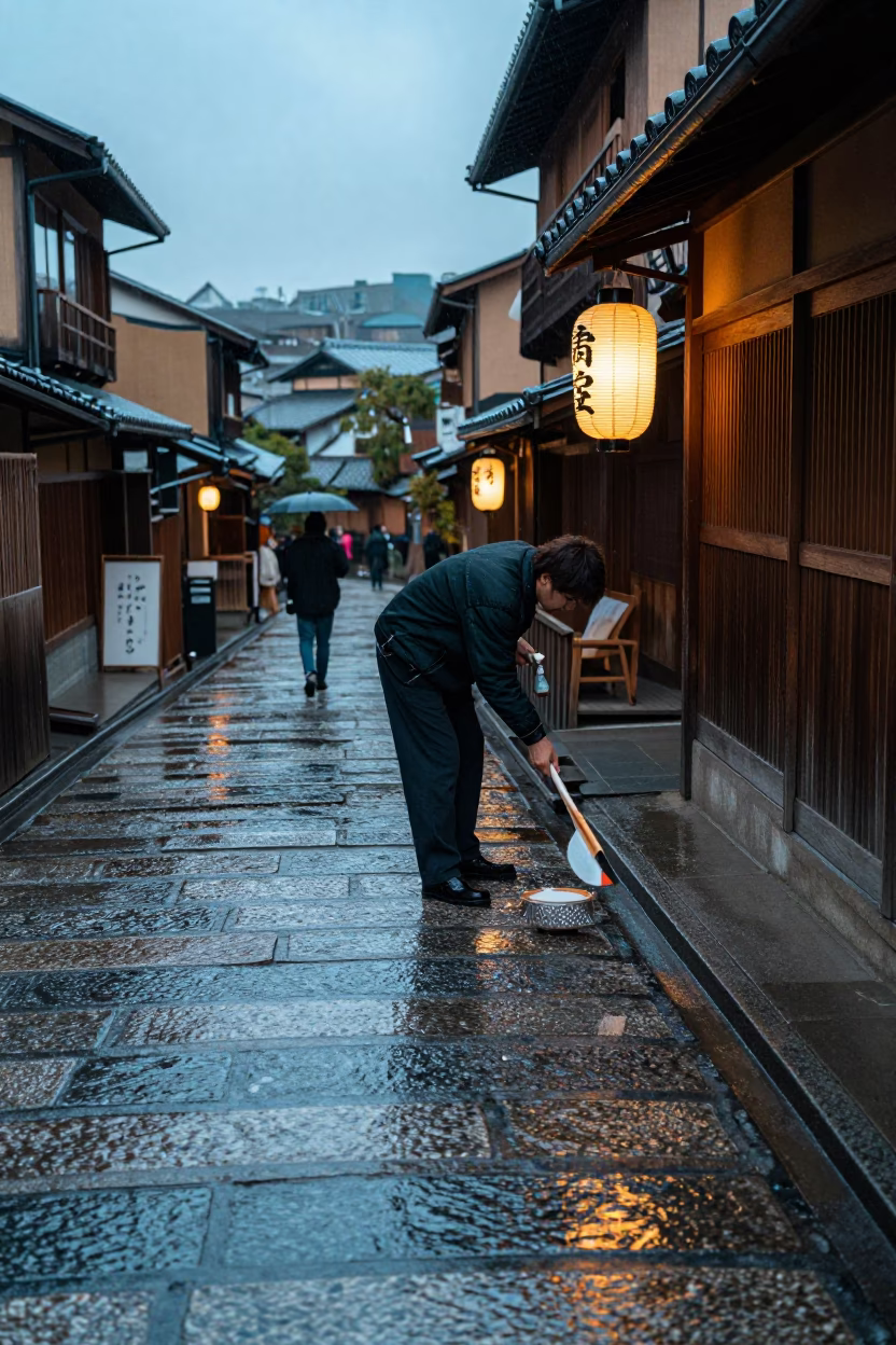 Stone Steps in Kyoto in in Kyoto, Japan