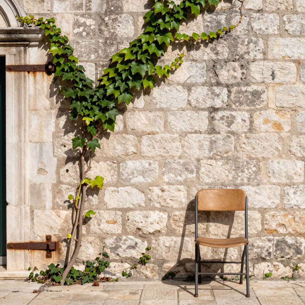 Stone Wall in Dubrovnik in in Dubrovnik, Croatia