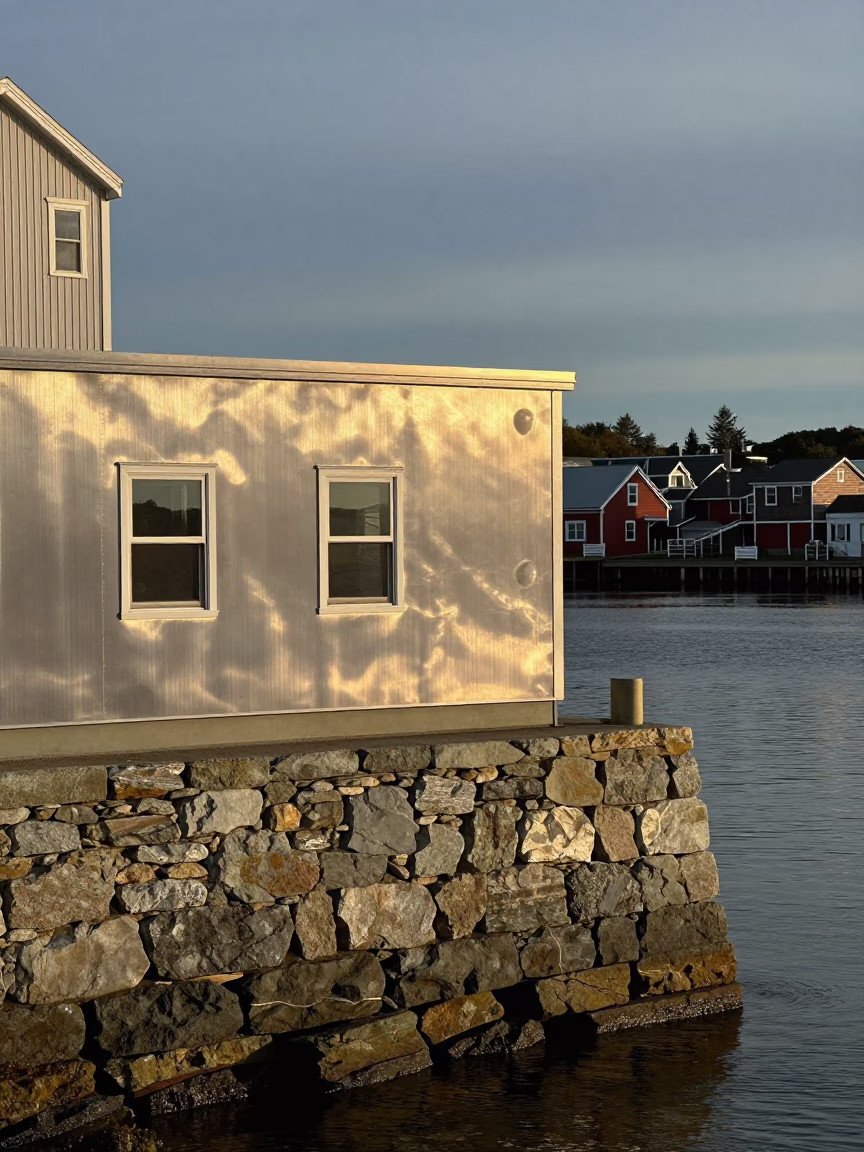 Stone Walls in Halifax at The Late Morning Light in in Halifax, Nova Scotia, Canada